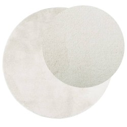 Tapis OVIEDO à poils courts crème Ø 160 cm 