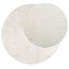 Tapis OVIEDO à poils courts crème Ø 160 cm 