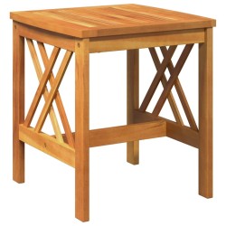 Ensemble de jardin 3 pièces avec coussins en bois d'acacia massif 