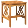 Ensemble de jardin 3 pièces avec coussins en bois d'acacia massif 