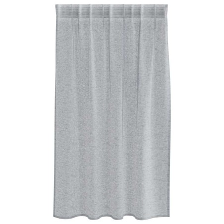 Rideaux 2 pcs Gris foncé 140 x 140 cm Polyester 
