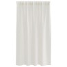 Rideaux avec des rideaux 2 pcs Crème 140 x 140 cm Polyester 