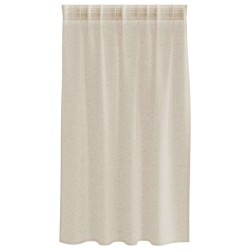 Rideaux avec des rideaux 2 pcs Sable 140 x 140 cm Polyester 