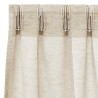 Rideaux avec des rideaux 2 pcs Sable 140 x 140 cm Polyester 