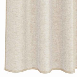 Rideaux avec des rideaux 2 pcs Sable 140 x 140 cm Polyester 