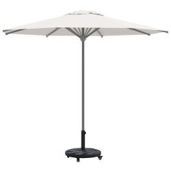 Base de parasol avec roues pour poteaux de Ø38-48 mm, 13 kg, ronde 
