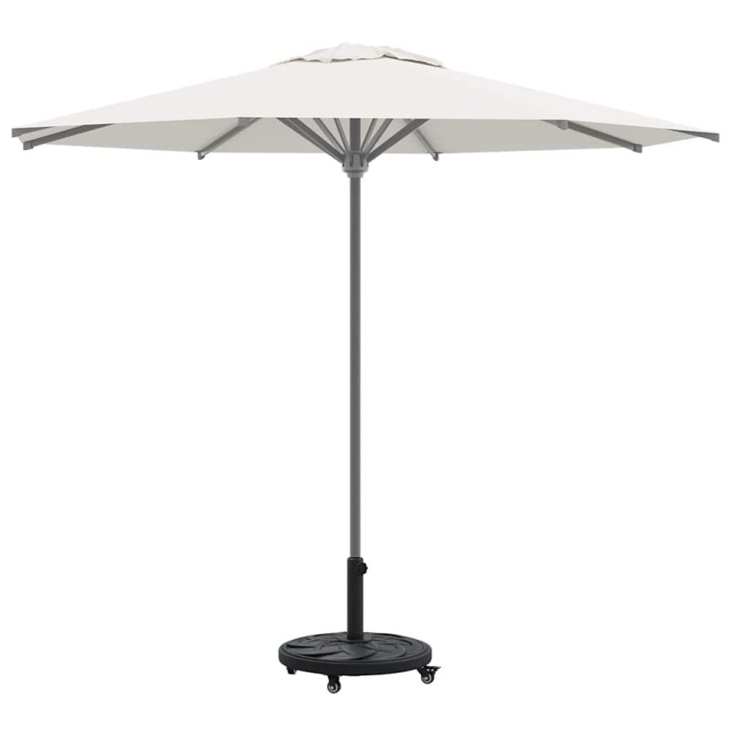 Base de parasol avec roues pour poteaux de Ø38-48 mm, 13 kg, ronde 