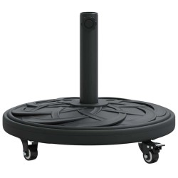 Base de parasol avec roues pour poteaux de Ø38-48 mm, 13 kg, ronde 