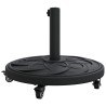 Base de parasol avec roues pour poteaux de Ø38-48 mm, 13 kg, ronde 