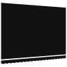 Tissu de Remplacement d'Auvent pour Cadre de 4.5x3.5 m Noir 