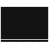 Tissu de Remplacement d'Auvent pour Cadre de 4.5x3.5 m Noir 