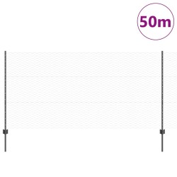 Poteaux de clôture 22 pcs U-Channel Gris 120 cm Acier 