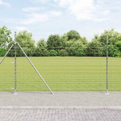 Clôture de champ 1,6 x 25 m en acier galvanisé 