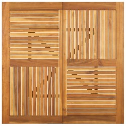 Table de jardin 110x110x75 cm Bois d'acacia solide 