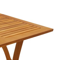 Table de jardin 110x110x75 cm Bois d'acacia solide 