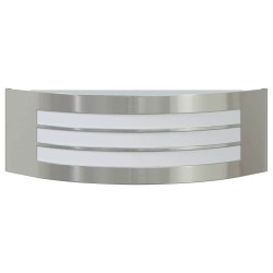 Applique Murale Extérieure Acier Inoxydable Argent IP44 