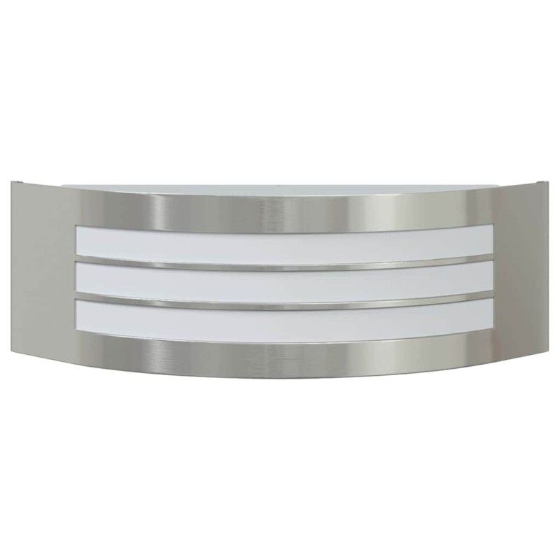Applique Murale Extérieure Acier Inoxydable Argent IP44 