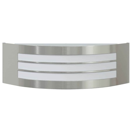 Applique Murale Extérieure Acier Inoxydable Argent IP44 