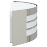 Applique Murale Extérieure Acier Inoxydable Argent IP44 