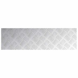 Plaques en Aluminium Damier 4 pcs Antidérapantes 70x20 cm 