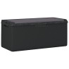 Boîte de rangement jardin coussin de siège anthracite 350 L PP 