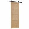 Porte coulissante avec kit de matériel 'ORKDAL'en bois de pin solide 