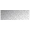 Plaques en Aluminium à Motif en Damier 2 pcs Antidérapantes 90x30 cm 