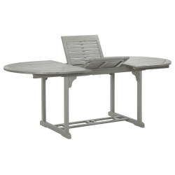 Table de jardin Gris 200x100x75 cm Bois d'acacia massif 