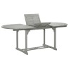 Table de jardin Gris 200x100x75 cm Bois d'acacia massif 
