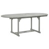 Table de jardin Gris 200x100x75 cm Bois d'acacia massif 