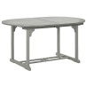 Table de jardin Gris 200x100x75 cm Bois d'acacia massif 