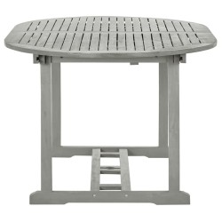 Table de jardin Gris 200x100x75 cm Bois d'acacia massif 