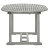Table de jardin Gris 200x100x75 cm Bois d'acacia massif 