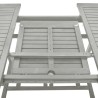 Table de jardin Gris 200x100x75 cm Bois d'acacia massif 