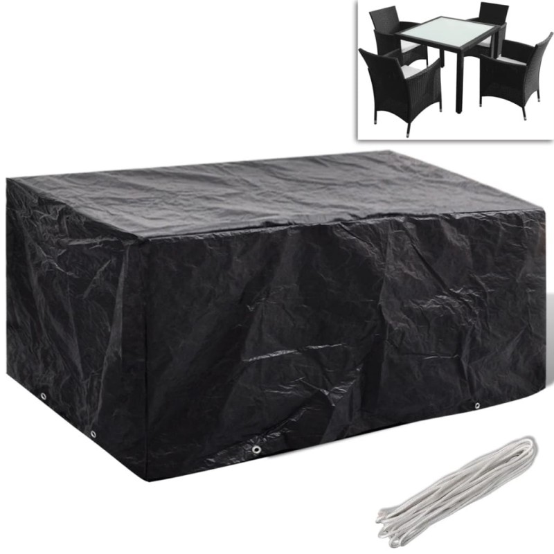Housse de salon de jardin 8 œillets 180 x 140 x 90 cm 