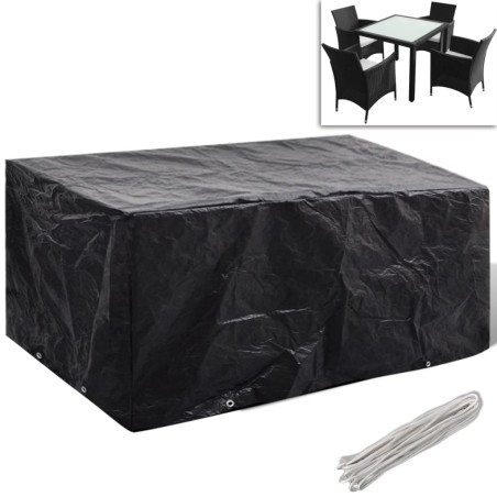 Housse de salon de jardin 8 œillets 180 x 140 x 90 cm 