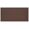 Panneaux muraux 12 pcs Marron 30x15 cm Similicuir 0,54 m² 