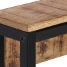 Porte-manteau 87x10x27 cm bois de manguier massif brut 