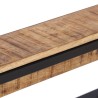 Porte-manteau 87x10x27 cm bois de manguier massif brut 
