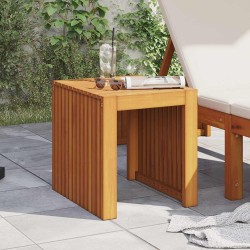 Table d'appoint de jardin 43x36x40 cm en teck massif 