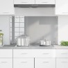 Éclairage de dosseret de cuisine gris clair 100x60x0,6 cm verre trempé 
