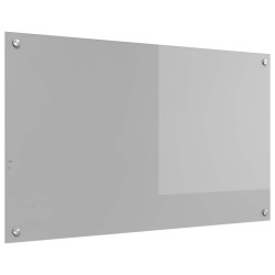 Éclairage de dosseret de cuisine gris clair 100x60x0,6 cm verre trempé 