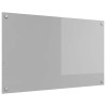 Éclairage de dosseret de cuisine gris clair 100x60x0,6 cm verre trempé 