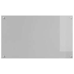 Éclairage de dosseret de cuisine gris clair 100x60x0,6 cm verre trempé 