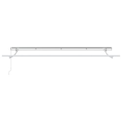 Store rétractable à manivelle 4 x 2 m en métal 