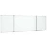 Tableau blanc magnétique pliable 160x50x1,7 cm aluminium 