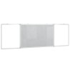 Tableau blanc magnétique pliable 160x50x1,7 cm aluminium 