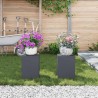 Supports de Plantes d'Extérieur Pillar 2 pcs Anthracite 24x24x35 cm Acier 