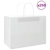 Sacs en papier 250 pcs avec poignées blanc 32x17x25 cm 