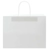 Sacs en papier 250 pcs avec poignées blanc 32x17x25 cm 
